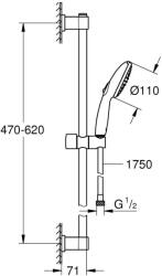 GROHE Quickfix Vitalio Start 110 II Zuhanygarnitúra