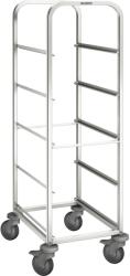 B. PRO Cărucior de raft pentru containere europene RWR-E 6x4 cu roți galvanizate