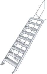KRAUSE LÉPCSŐ (KÖNNYŰFÉM), 9 FOKOS 1, 0 M, 45° (822789)