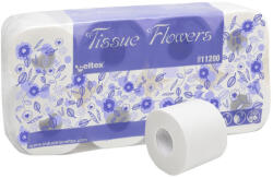 Celtex Tissue Flower toalettpapír 3 réteg, cellulóz, 250 lap, 30m, 8 tekercses, 9 csomag/zsák
