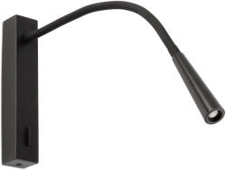 Faro Barcelona Flin fekete LED fali lámpa (FAR-64319) LED 1 izzós IP20 (64319)