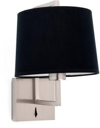Faro Barcelona Frame nikkel-fekete fali lámpa (FAR-20170-03) E27 1 izzós IP20 (20170-03)