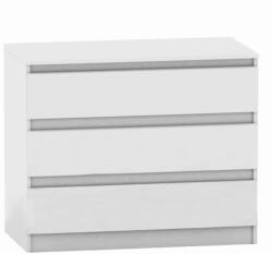 TEMPO KONDELA 3 fiókos komód, fehér, HANY NEW 003