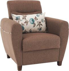 TEMPO KONDELA Fotel, sötétbézs, MILO