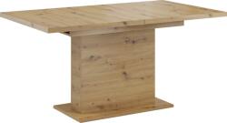 TEMPO KONDELA Kihúzható étkezőasztal, artisan tölgy, 160-200x90 cm, BOBA