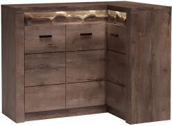 TEMPO KONDELA Sarokkomód, kőris sötét, INFINITY I-15