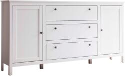 TEMPO KONDELA Komód 2D3S, fehér, OLJE - kondela