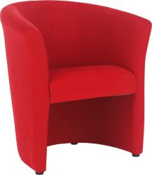 TEMPO KONDELA Klub fotel, piros, CUBA