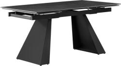 TEMPO KONDELA Kihúzható étkezőasztal, grafit/fekete, 160-240, 5x90 cm, SALAL - kondela