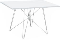 TEMPO KONDELA Étkezőasztal MDF/fehér/HG fény, 120x80 cm, ARTEM