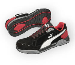 PUMA Airtwist Blk Red Low S3 Esd Hro Src Munkavédelmi Cipő (PUM-644630-47) - halaszruha