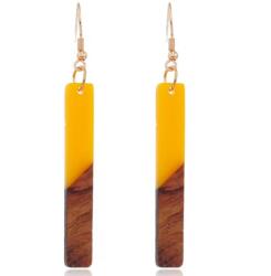 HARAHU Wow Resin Fülbevaló-Sárga 2 KP32694