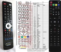 GENERAL JTC DVBPUM14009 - telecomandă compatibilă de marcă General