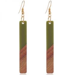 HARAHU Wow Resin Fülbevaló-Zöld KP32693