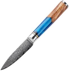 HARAHU HA-18608 damaszk konyhakés - Paring/Kék KP18608