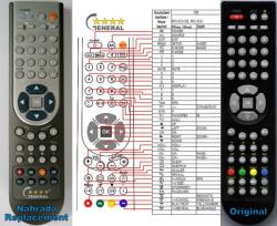 GENERAL SENCOR SLT1653DVD(SE), SLT2253DVD(SE) - telecomandă compatibilă de marcă General