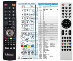 GENERAL SENCOR SLE22F46DM4, SLE22F54M4, SLE24F54M4 - telecomandă compatibilă de marcă General