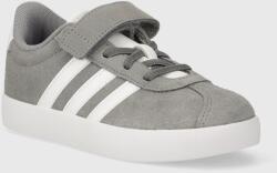 adidas gyerek velúr sportcipő VL COURT 3.0 EL C szürke - szürke 30