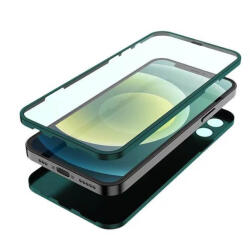 LITO Apple iPhone 12 Pro Max Lito 360'' Full Protect 2in1 Hátlap + Előlapi Üvegfólia - Sötétzöld