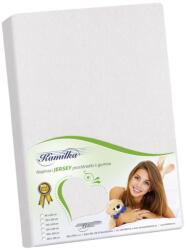 Bellatex Cearşaf Jersey Kamilka, alb, alb, 90 x 200 cm