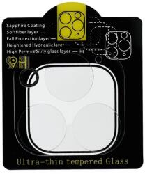  5D Full Glue kamera edzett üveg - iPhone 14 Pro Max átlátszó