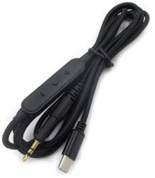 PadForce Cablu audio PadForce pentru casti Sennheiser Momentum, HD400, HD4.30, HD4.40, HD4.50, Type-C la Jack 2.5mm, Lungime 1.50m - Microfon incorporat