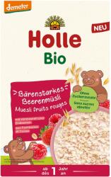 Holle Musli integral cu zmeura și capsuni pentru copii + 1 an bio 200g