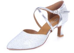 Botan női tánccipő Botan BS-5 ezüstszínű 6, 5 cm Flare Méret: 39