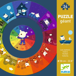 DJECO Puzzle circular Djeco, culori (DJ07017) - copiicujucarii