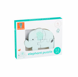 Orange Tree Toys Puzzle elefant din lemn, Orange Tree Toys (OTT06962) - copiicujucarii