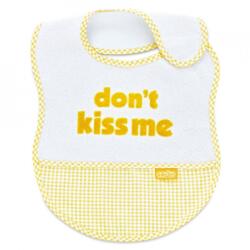 BabyJem Baveta BabyJem din bumbac Dont Kiss Me (Culoare: Bleu) (bj_0323)