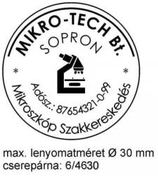 TRODAT Szöveglemez (Ø 30 Mm) Körbélyegzőbe - tonerklinika