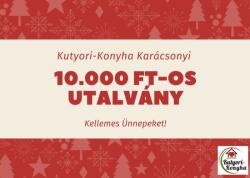 Kutyori konyha 10 000 Ft-os karácsonyi ajándékutalvány