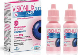 Novax Pharma Visionlux Duo Plus Picături Oftalmice cu Acid Hialuronic pentru Ochi Uscat 2x5ml