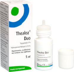 Thea Pharma Hellas Thealoz Duo Picături Oftalmice cu Acid Hialuronic pentru Ochi Uscat 5ml