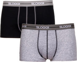 Sloggi Start Hipster Slipuri pentru bărbați Negru / Gri 2Pachet 10050545-M013 (10050545-M013)