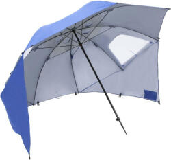 Solart Umbrelă Plajă Diametru 2.4m cu Umbrelă Protecție UV și Rezistență La Vânt Albastră 1533 (1533)