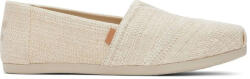 Toms Alpargata din In cu Dungi Metalice Nevopsit Espadrile Damă din Material Textil Bej 10020656 (10020656)