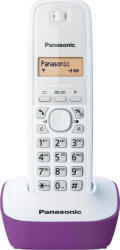 Panasonic KX-TG1611 Telefon fără fir cu Meniu în Limba Greacă White-Purple (KX-TG1611GRF)