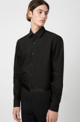 HUGO BOSS Kenno Cu mânecă lungă Bumbac Cămașă în Linie ingusta Negru 50289499-001 (50289499-001)