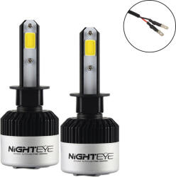 NOVSIGHT Lămpi Autoturismului & Motocicletei H1 LED 6500K Alb rece 9-32V 72W 2buc A315-S2-H1 (A315-S2-H1)