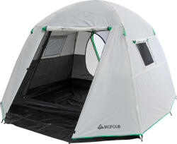 Bigfour Cort Camping Cubic 4 Albă cu Dublu Material 3 Anotimpuri pentru 4 Persoane 260x220x190cm 10600 (10600) Cort