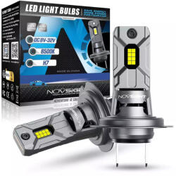 NOVSIGHT Lămpi Autoturismului H7 LED 6500K Alb rece 12V 60W 2buc A500-N64-H7 (A500-N64-H7)