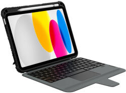 Nillkin Bumper Combo Flip Cover cu Tastatură în Engleză SUA Neagră (iPad 2022 10, 9'') (57983112832)