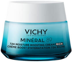 Vichy Mineral 89 fără culoare Rich 72h Hidratantă & Fermizantă Cremă Pentru Față pentru Piele Uscată/Sensibilă 50ml