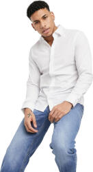 JACK & JONES Cu mânecă lungă Cămașă în Linie ingusta Alb 12187222 (12187222)