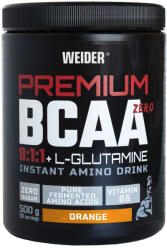 Weider Premium BCAA 8: 1: 1 + Glutamine ZERO aminosav - 500 g - narancs