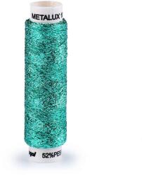Metalux lurex hímzőcérna, kézi hímzéshez, 100m, 240299, türkíz