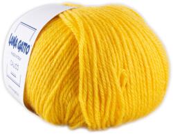 LANA GATTO CALICÒ kötő és horgolófonal, merinó és akril, 03243, Giallo