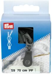 Prym cipzár kötött ruhanemükbe, 2 kocsis, 70cm, szürke, 478870-002